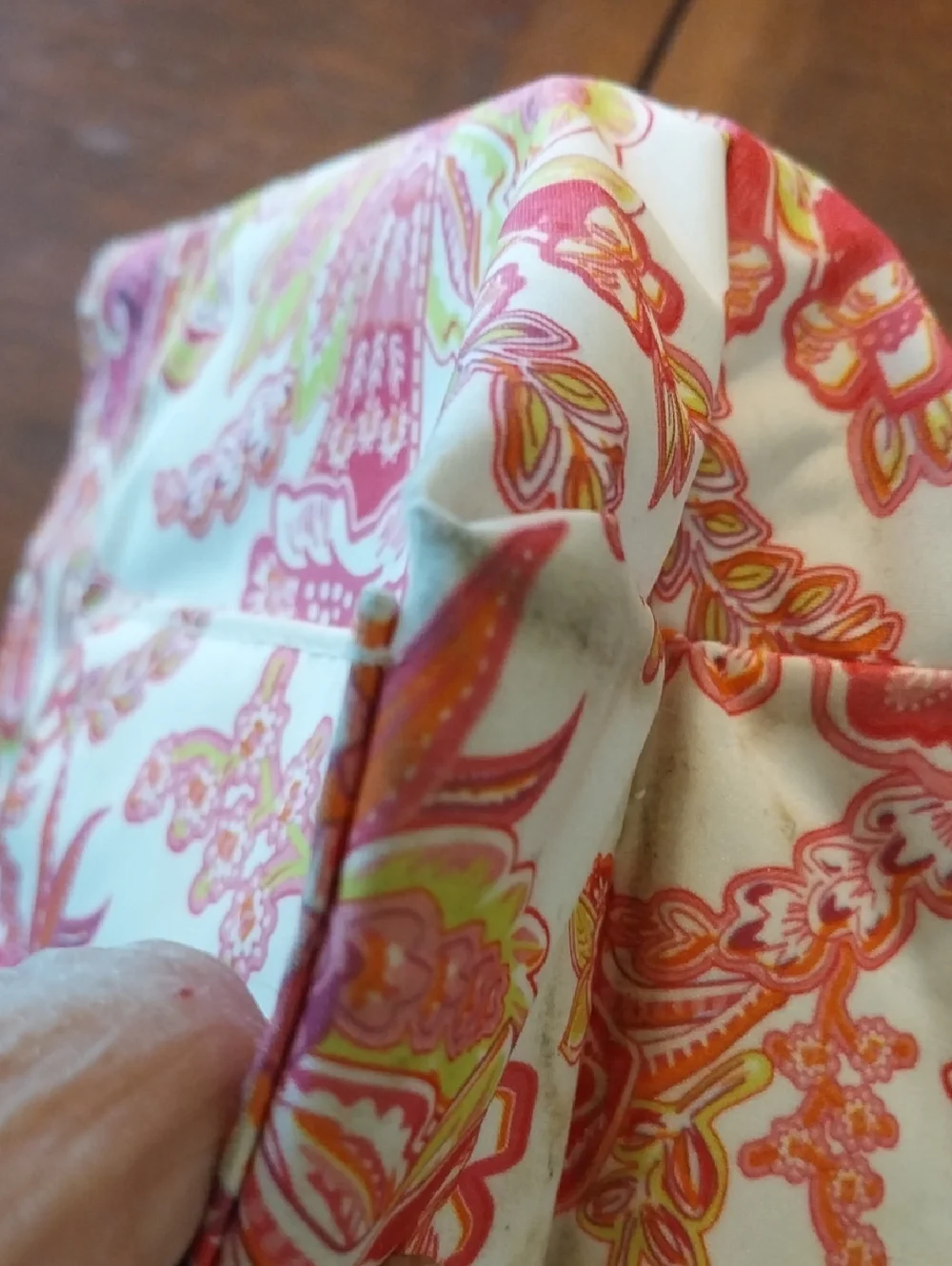 Scout Pink and Yellow PLASTIC Floral Cosmetic Bag - Scout